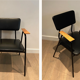 Paire de fauteuils laqués noirs Willy van de Meeren 1950