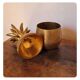 Pineapple shaped covered pot