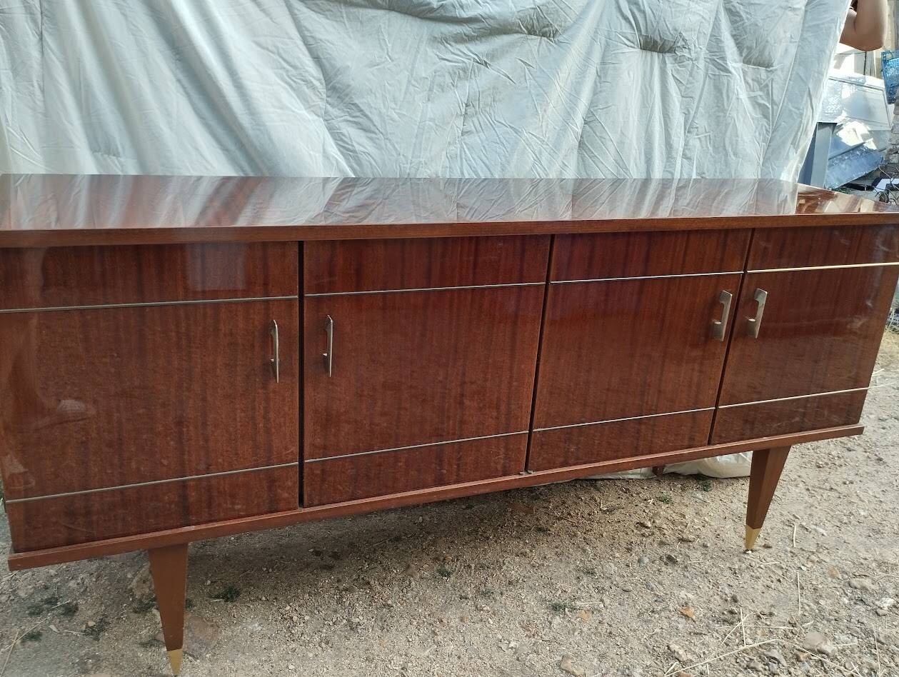 Enfilade Vintage d'Exception en Acajou « Cancale » – SRM – 1962