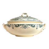 Petite soupière Salins en terre de fer, service "Delft"