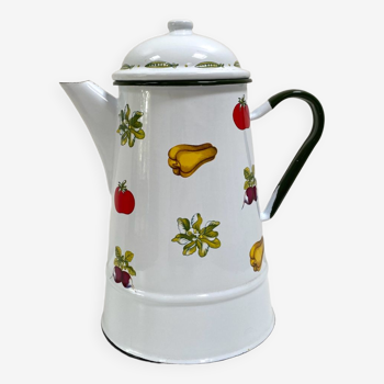 Vintage enamelled metal coffee maker