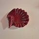 Vallauris red burgundy shell ashtray pocket emptier from the 60s