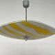 Mid-century design glass pendant by Napako, Czechoslovakia, 1970s.