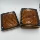 6 vintage plates in Sarreguemines slurry