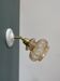 Vintage amber frosted glass tulip wall light