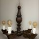 Renaissance wooden chandelier, 1800s