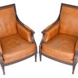 Pair of large armchairs in Louis XVI style