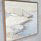 Peinture impressionniste suédoise, Erik Ström, huile sur toile, encadrée, 1962.