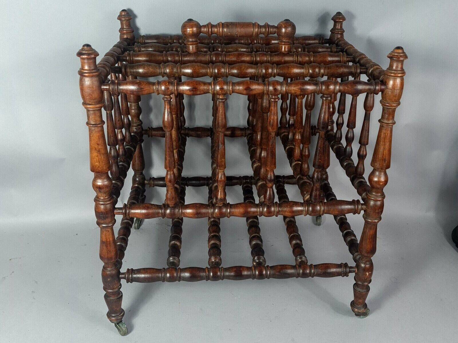 Napoleon III turned wood magazine or music sheet rack B848