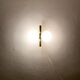 Set of 2 brass Sputnik sconces by Kaiser Leuchten