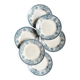 6 deep plates Léon Graves in earthenware, "Marie-Louise" service