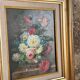 Oil on canvas W. Kerling still life with flowers