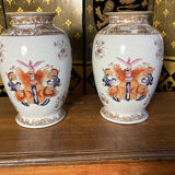Pair of china vases