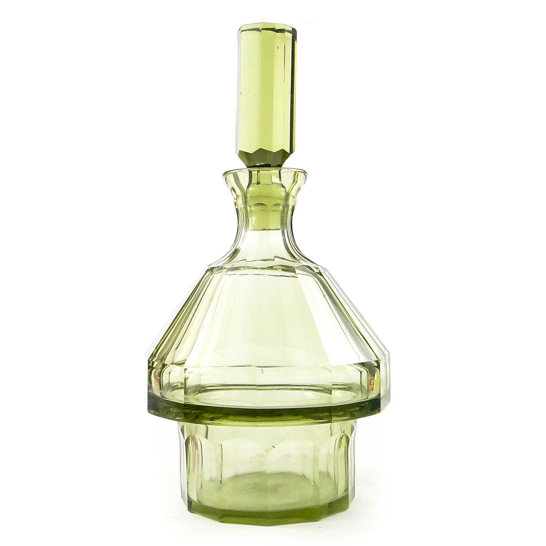 Carafe, Art Deco, crystal, Moser, Czechoslovakia, 1950s