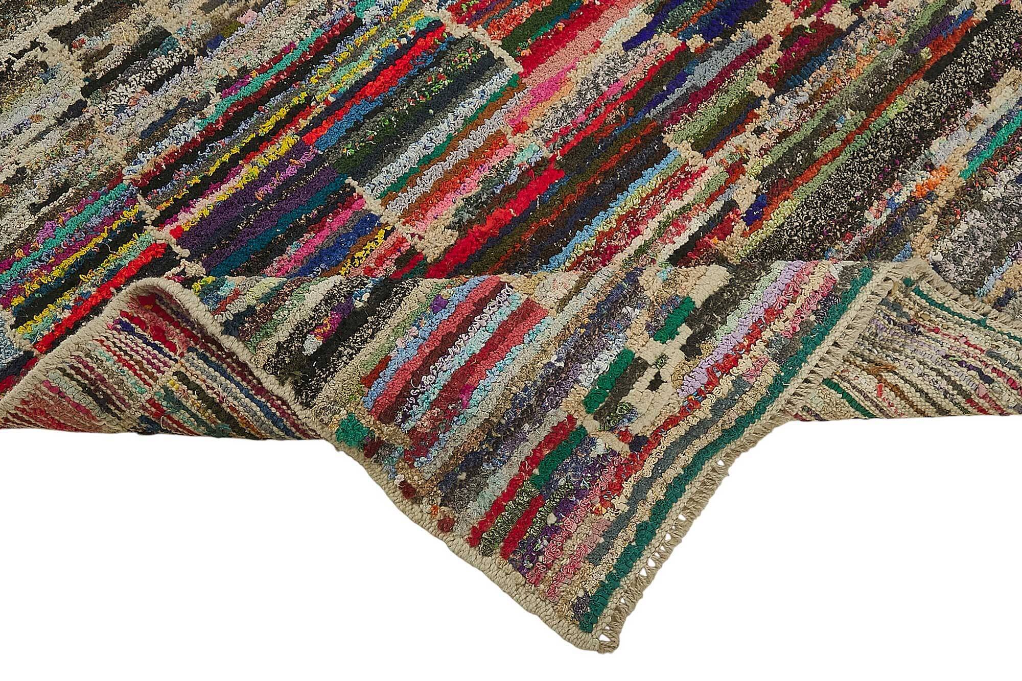 Handwoven Turkish Recycled Boho Rug 170 cm x 266 cm