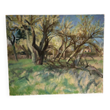Forest landscape signed Taquoy