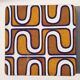 Vintage Formica trivet, psychedelic patterns