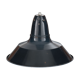 Industrial suspension n°2 in enamelled sheet anthracite gray 44cm XL 1960