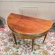 Louis XVI Style Mahogany Half Moon Table, 19th Century