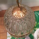 Hanging glass and stamps