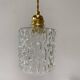 Vintage suspension in moulded pressed glass