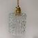 Vintage suspension in moulded pressed glass