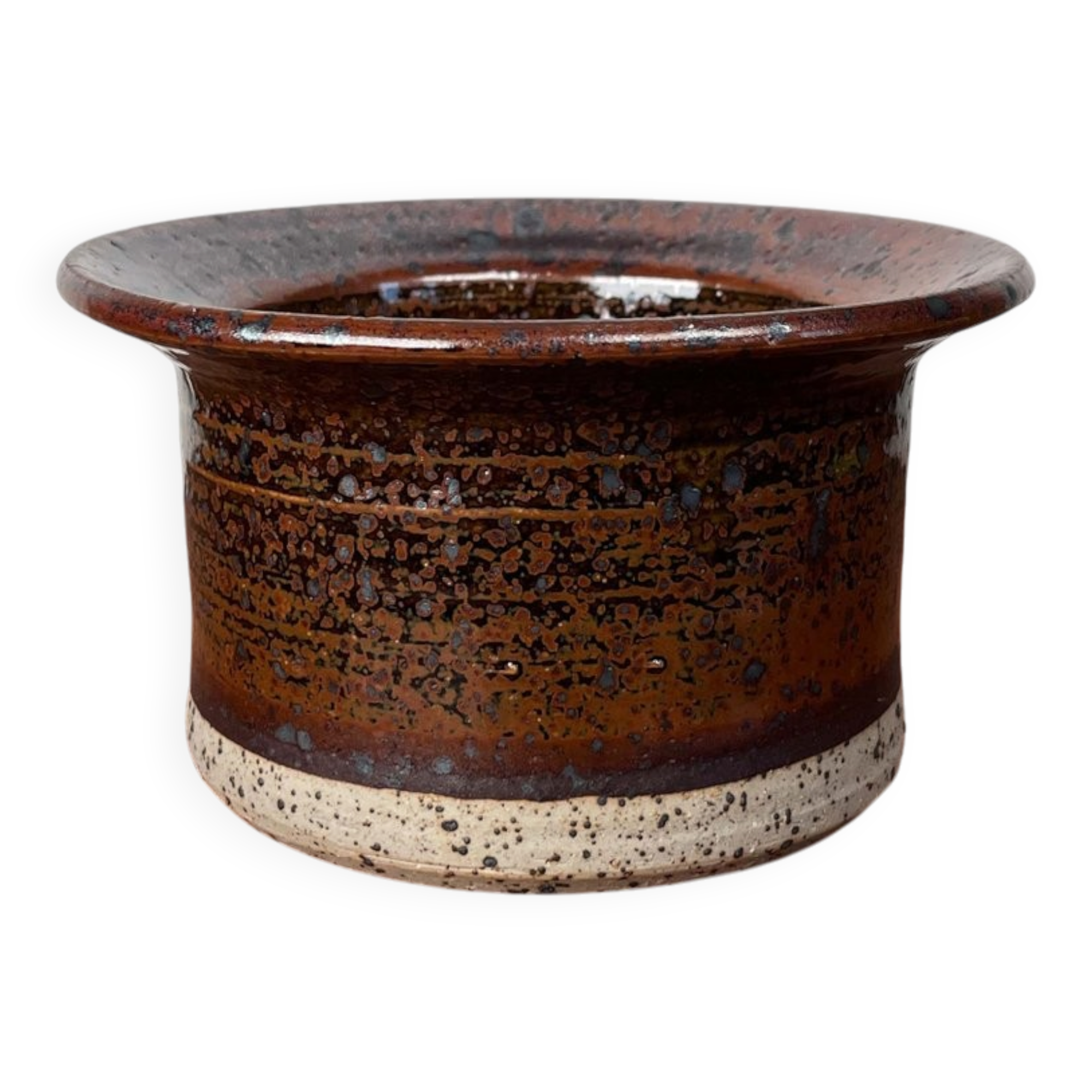 Bol de poterie danoise moderne du milieu du siècle par Erik Askholm, années 1960