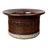 Bol de poterie danoise moderne du milieu du siècle par Erik Askholm, années 1960