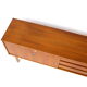 Vintage mid century modern minimalist sideboard in walnut, 1960s