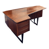 Vintage Scandinavian desk in rosewood style, 1960s/70s.