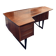 Bureau scandinave vintage en bois façon palissandre, années 60/70