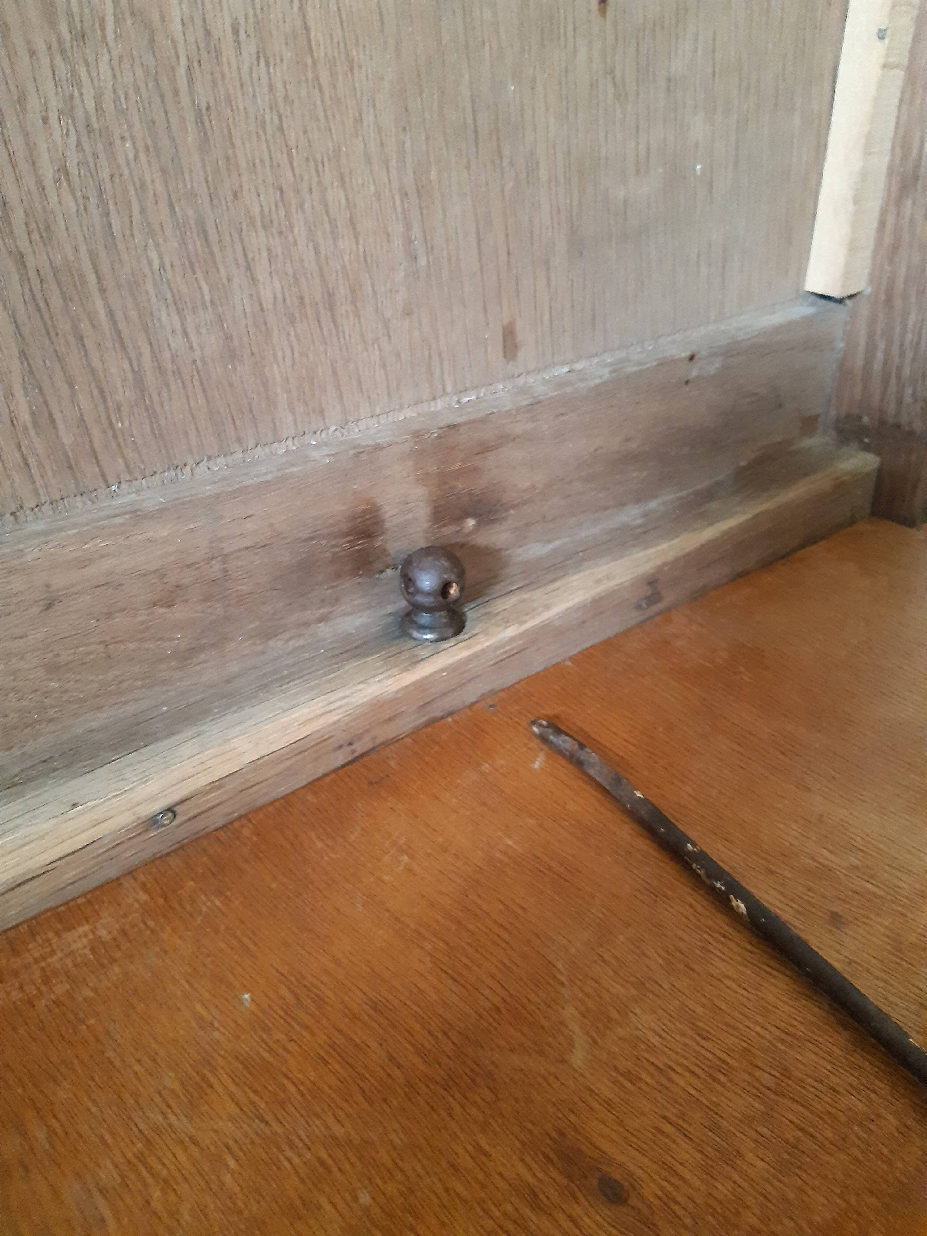 3-door Art Deco Parisian wardrobe and bevelled mirror