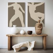 Ensemble de peintures abstraites sur toile, 70x100cm
