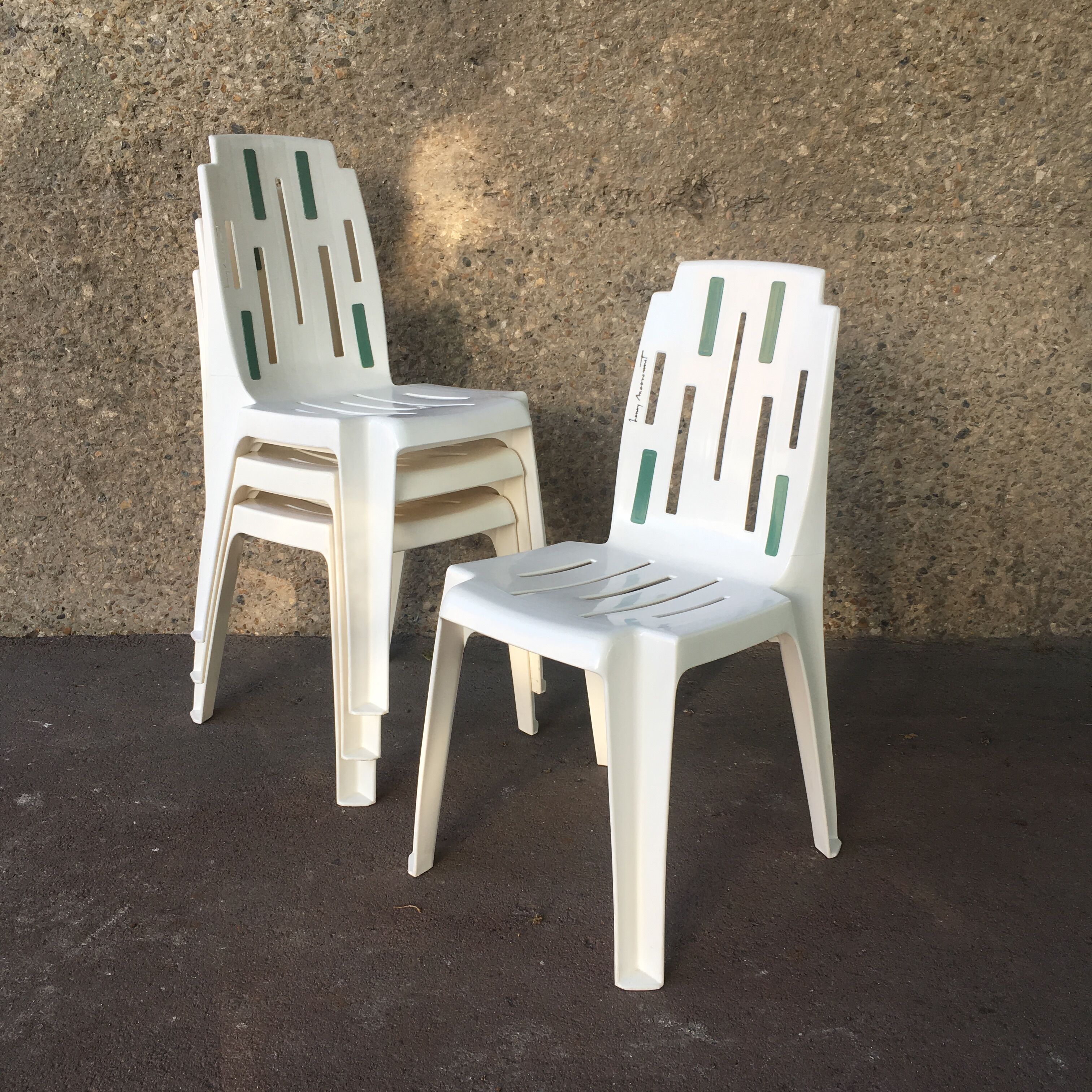 4 chaises « samba » par Pierre Paulin pour Henry Massonnet
