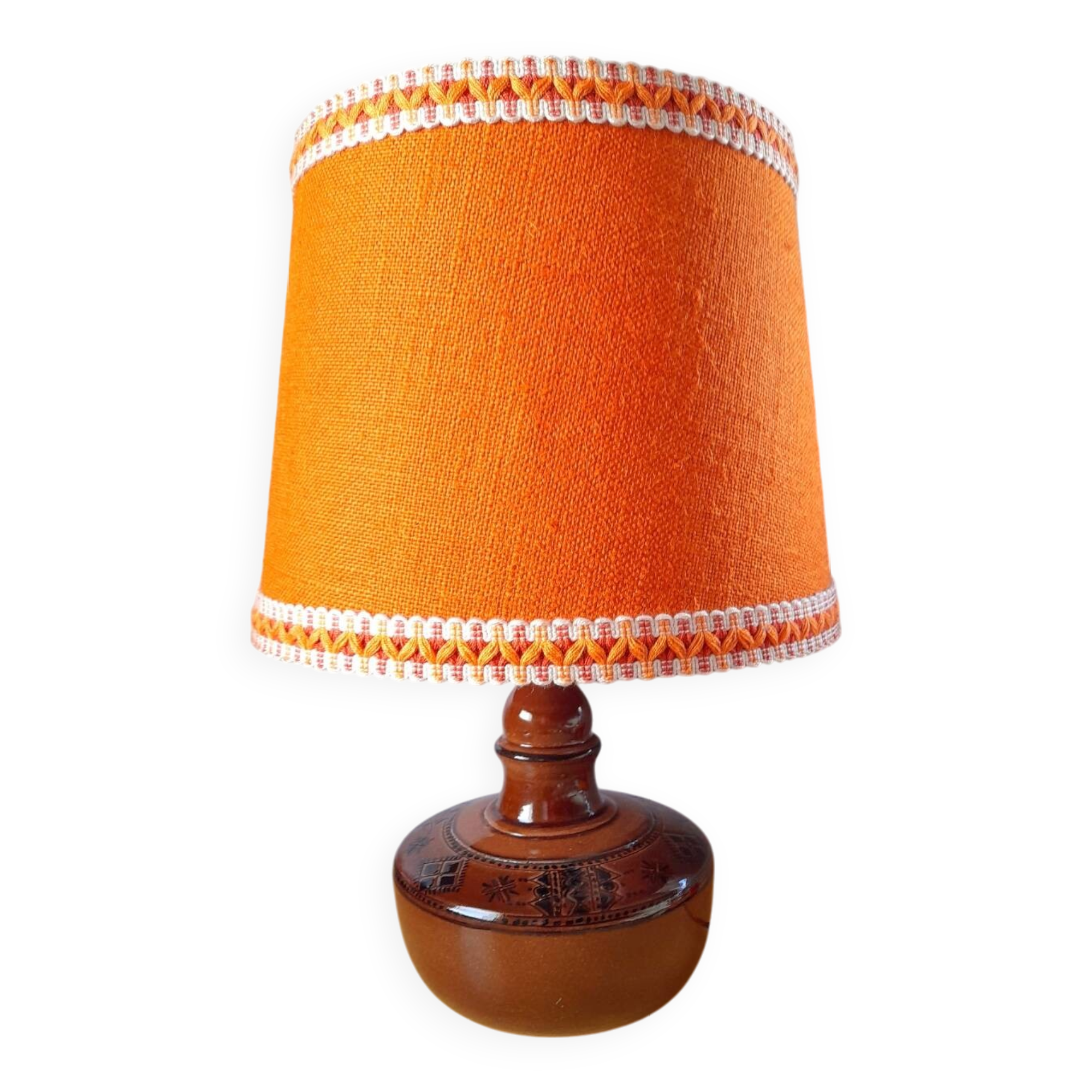 Lampe en céramique émaillée 60s