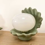 Ceramic shell lamp from the 70s/80s.