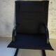 Vintage Black Canvas Highback T-Line Armchair by Burkhard Vogtherr by Arflex, 1984