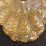 Foot of blown glass lamp by Murano, Barovier, Cordonato d'Oro, 1950
