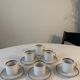 Set of 6 cups and saucers in porcelain Winterling Bavaria