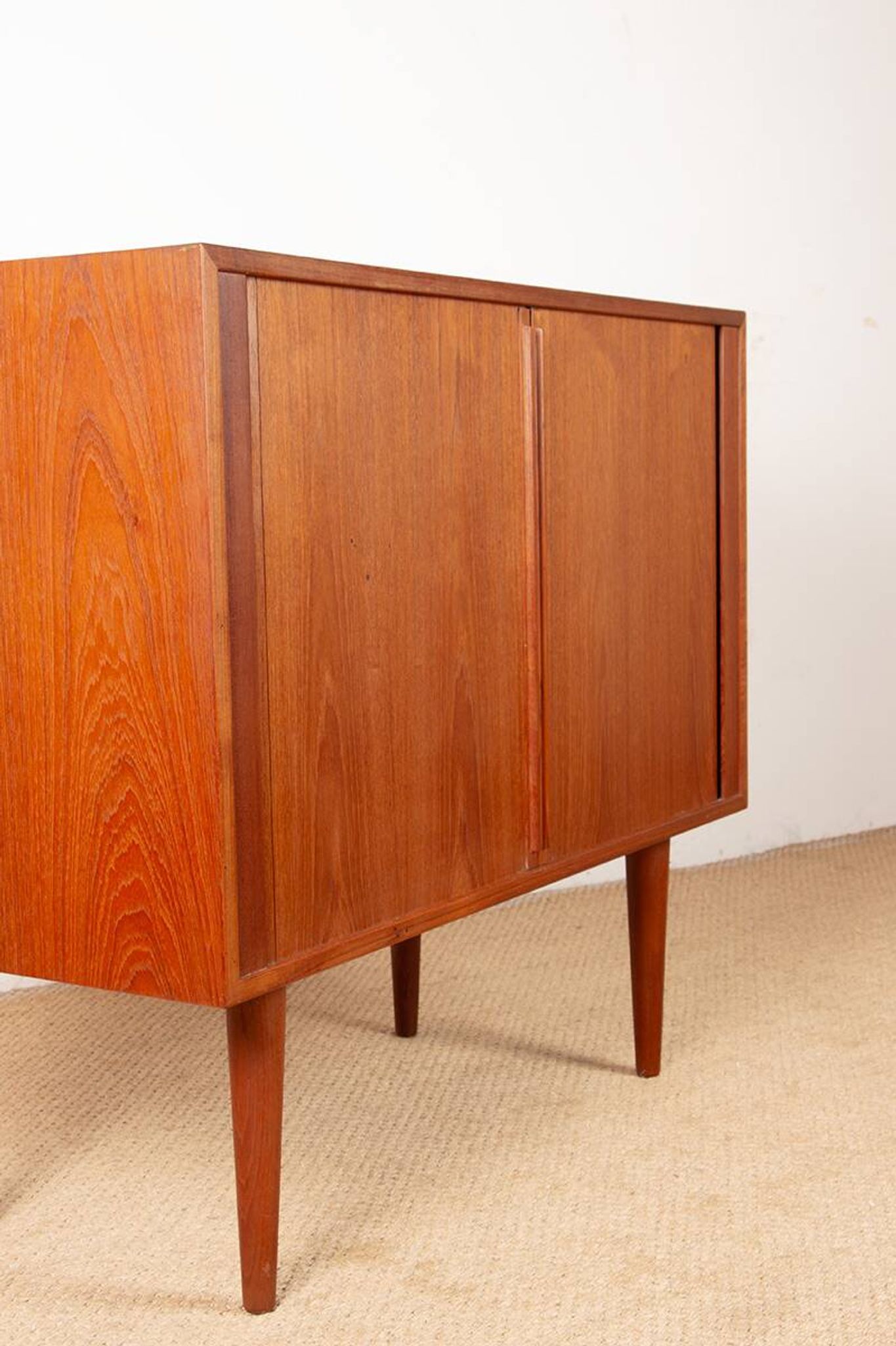 Small Danish Enfilade in teak model 42 by Kai Kristiansen, Feldballes.