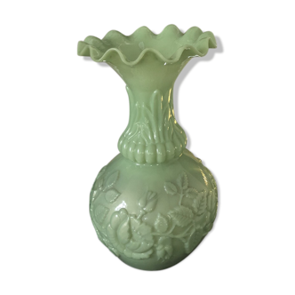 Vase opaline vert