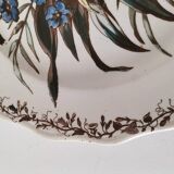 Sanejouand & Graves Clairefontaine plate, polychrome Tavia decoration