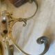 Coat rack, double hook in bronze from the 19th century.