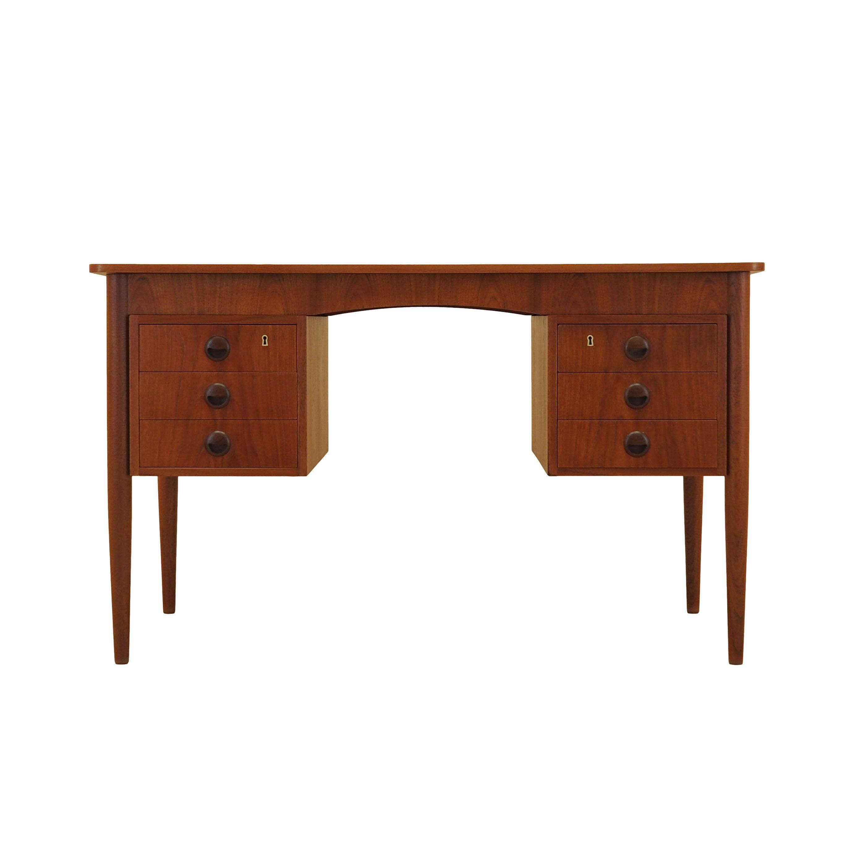 Teak desk, Danish design, 1970s, made in Denmark