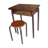 Children's desk and stool
