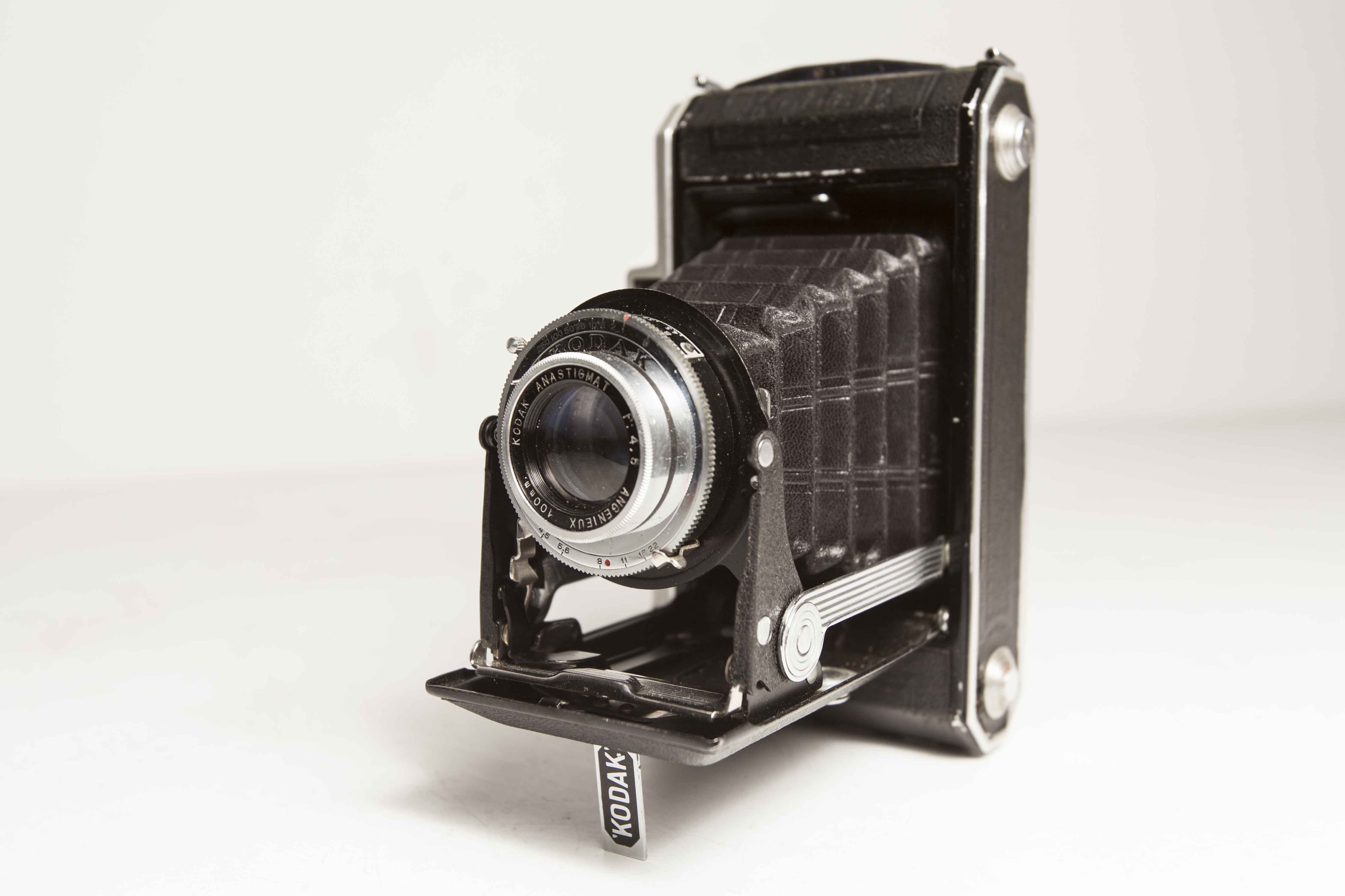 Camera Kodak Folding 620 bellows leather 1950