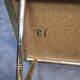 Table basse pied bambou doré et formica palissandre 1972