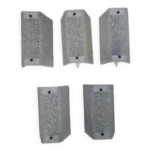 5 appliques en perspex,