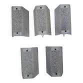 5 appliques en perspex, années 60-70