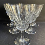 6 verres à vin baccarat service côte d’azur -taille n°3 - estampillés